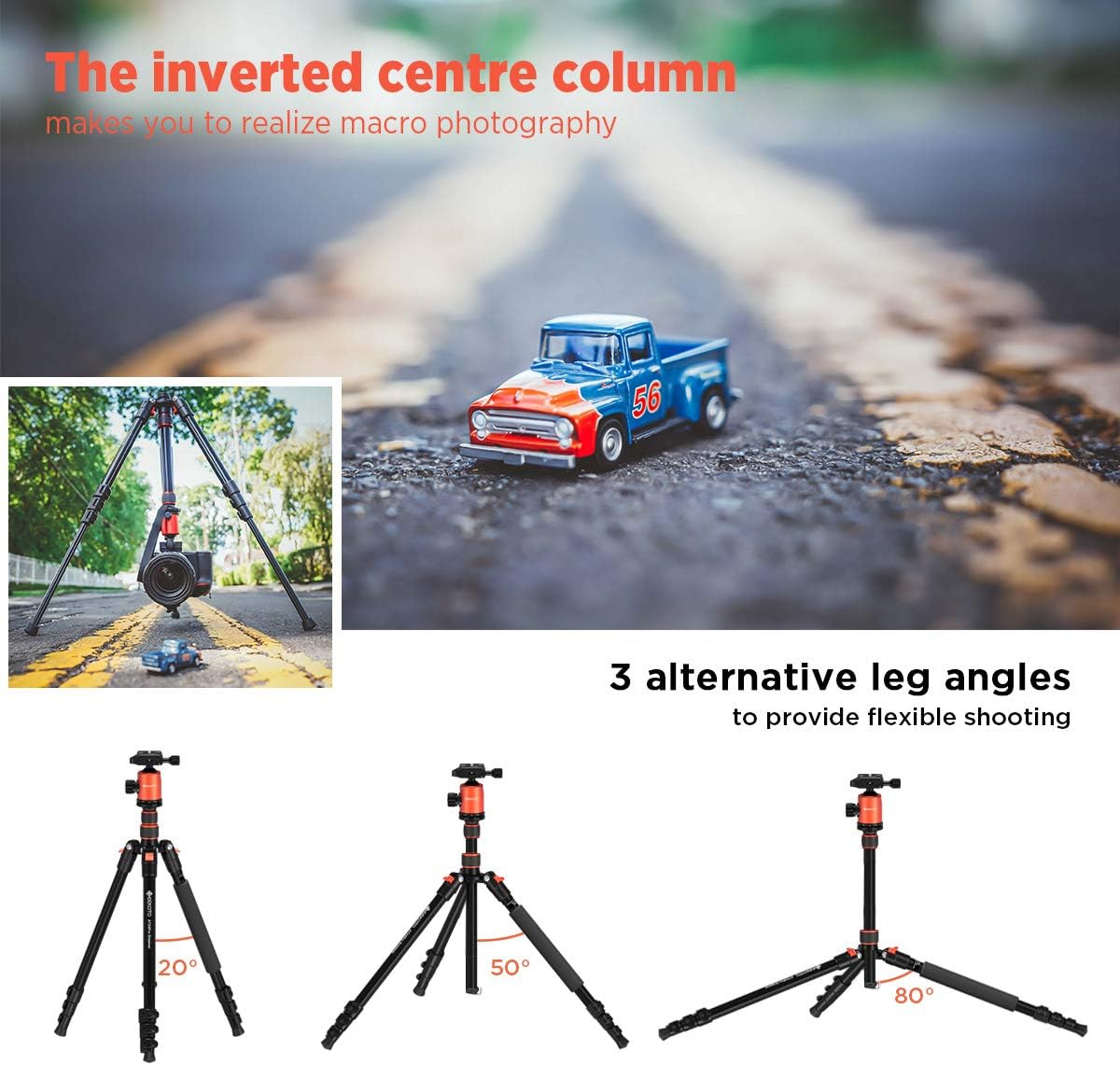 77’’ Aluminum Camera Tripod with 360 Degree Ball Head S4527