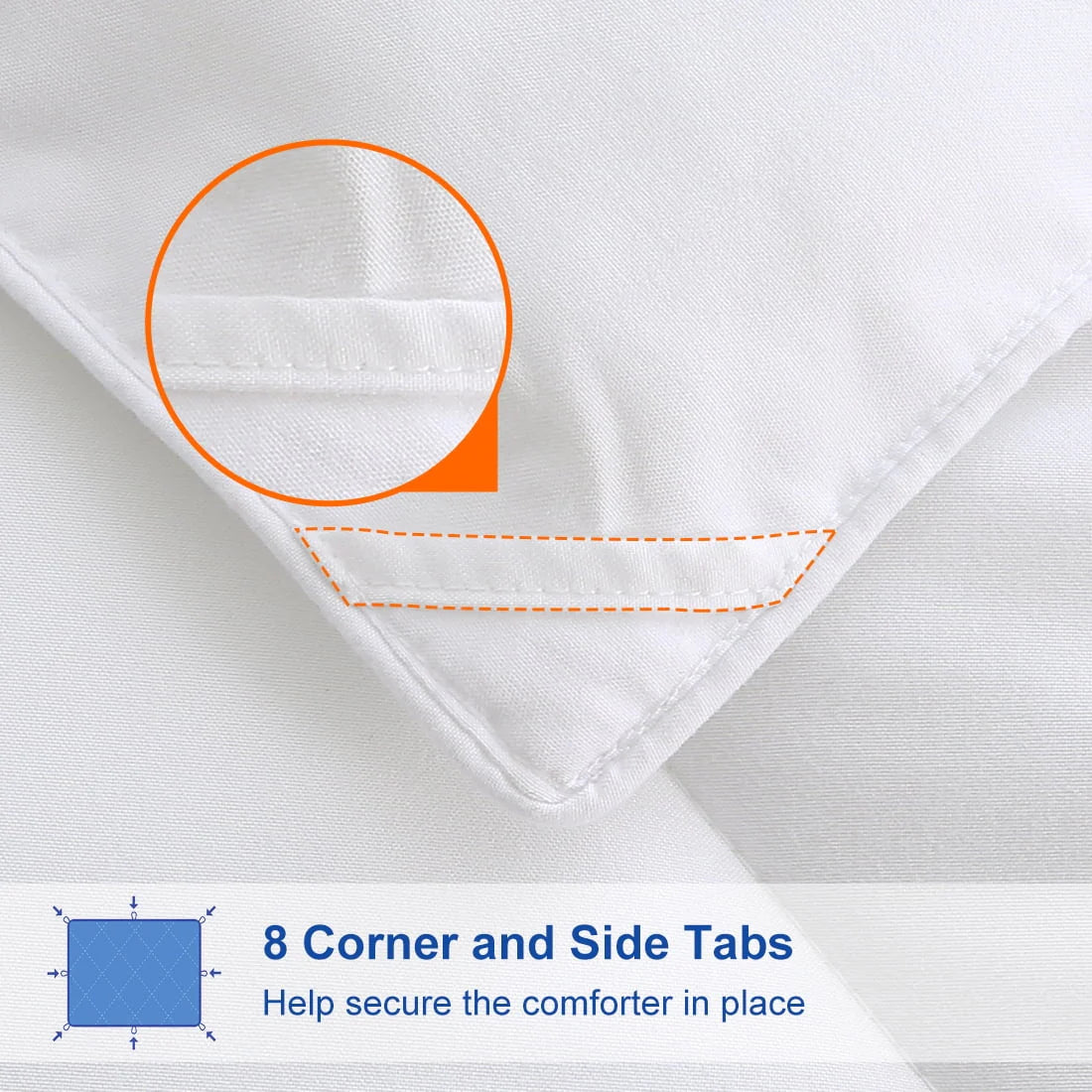 Queen White Down Alternative Comforter V6543
