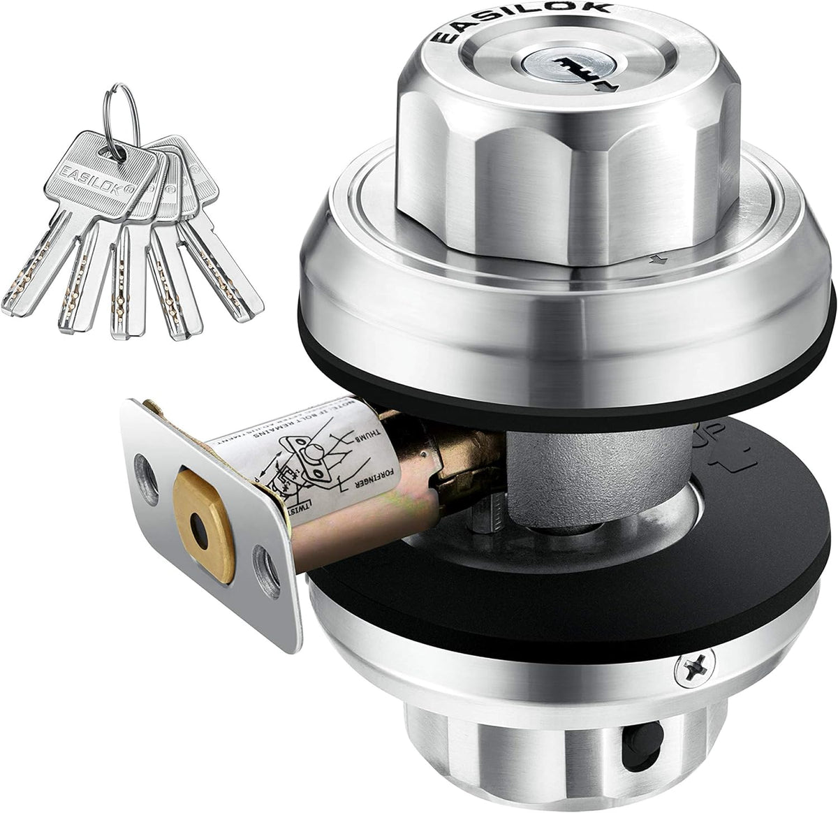 Single Cylinder Keyless Deadbolt Lock with Door Knob S87775