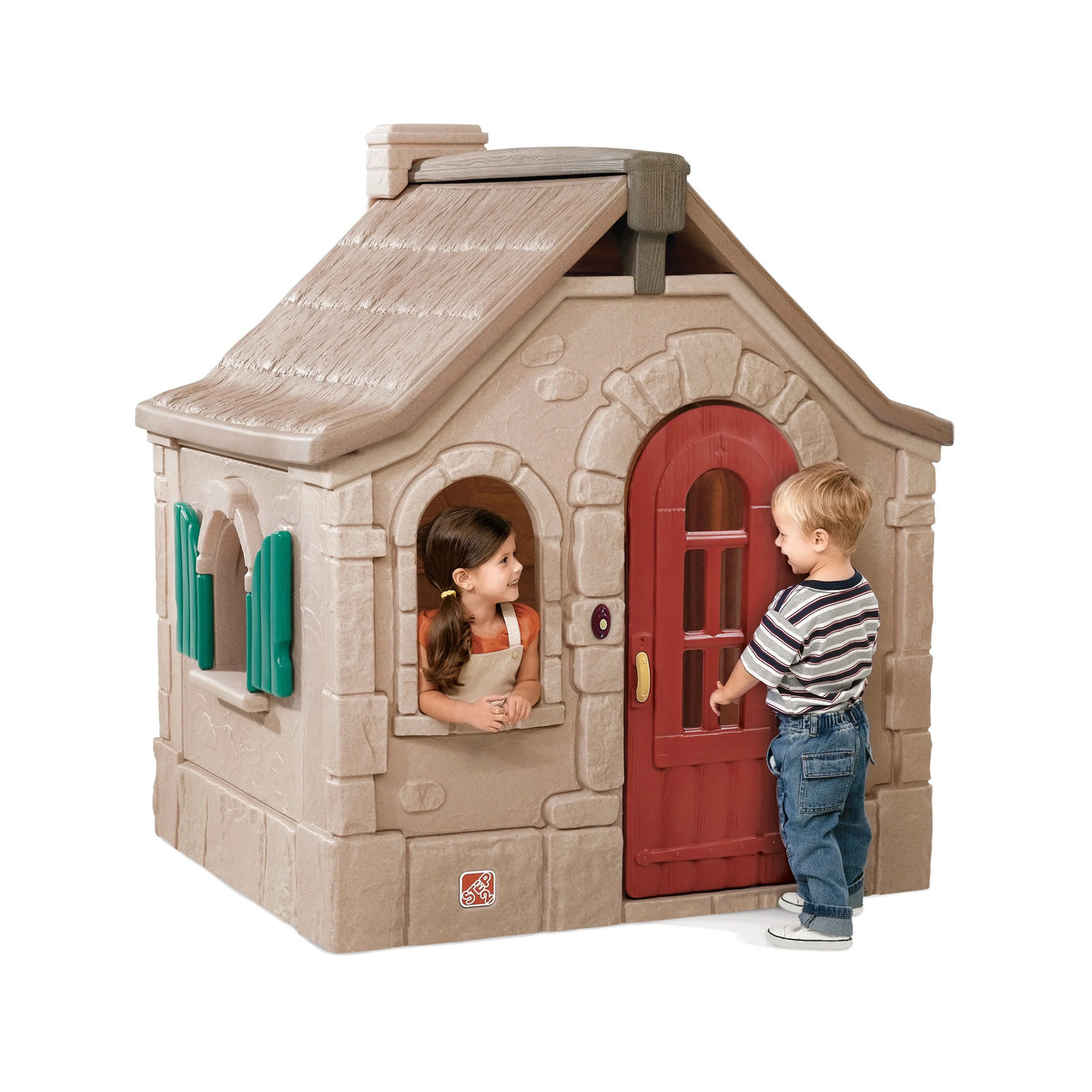 Brown Plastic Kids Playhouse R745074