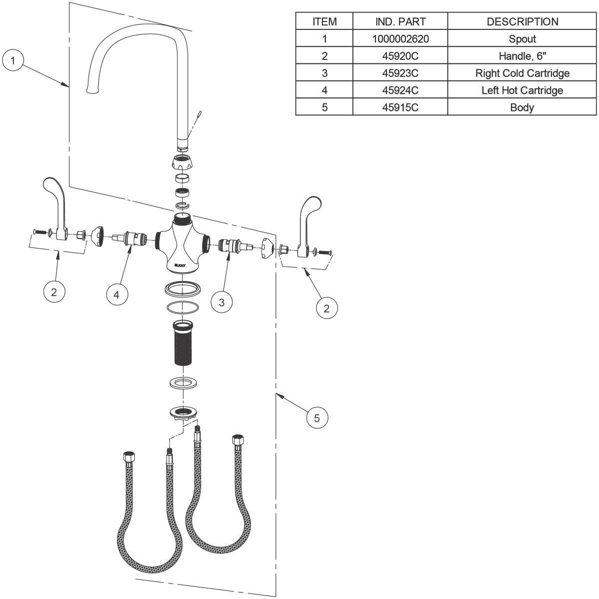 Chrome Utility Faucet Q2532