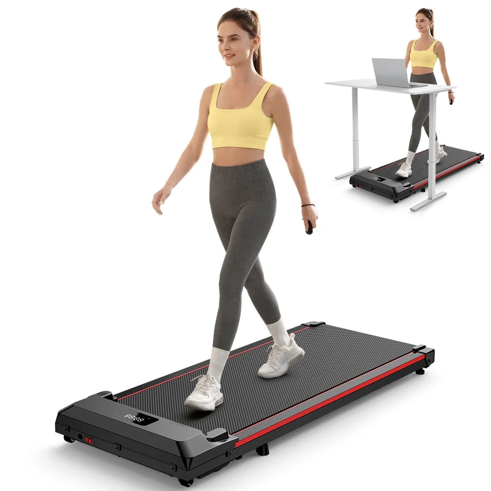 2 in 1 Under Desk Treadmill with Remote Control Q786