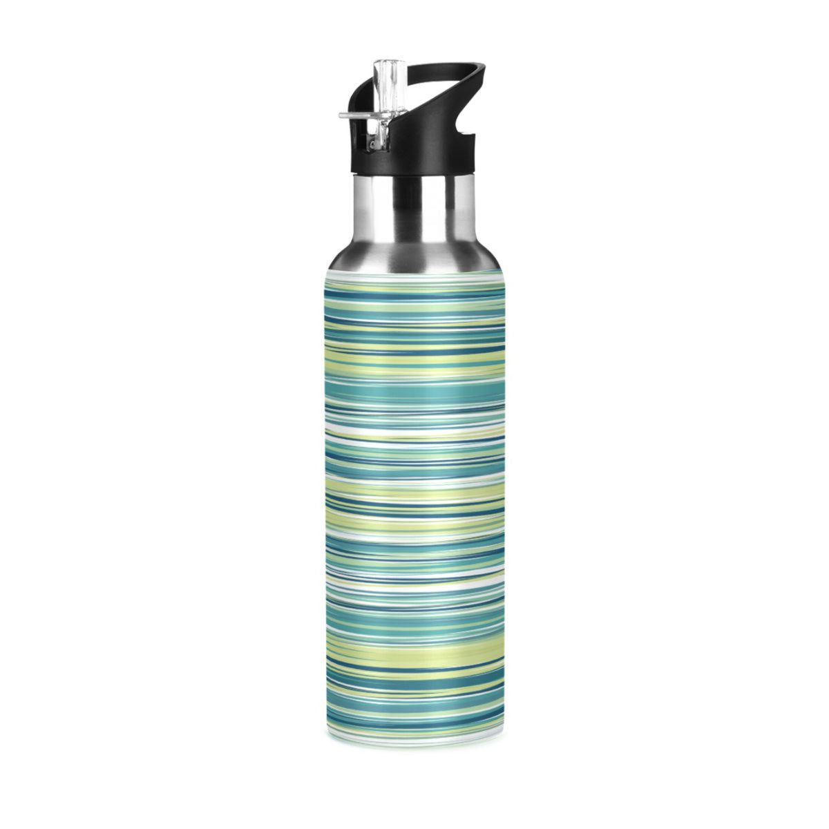 Green Stainless Steel Water Bottle with Straw Lid 20 OZ P3351