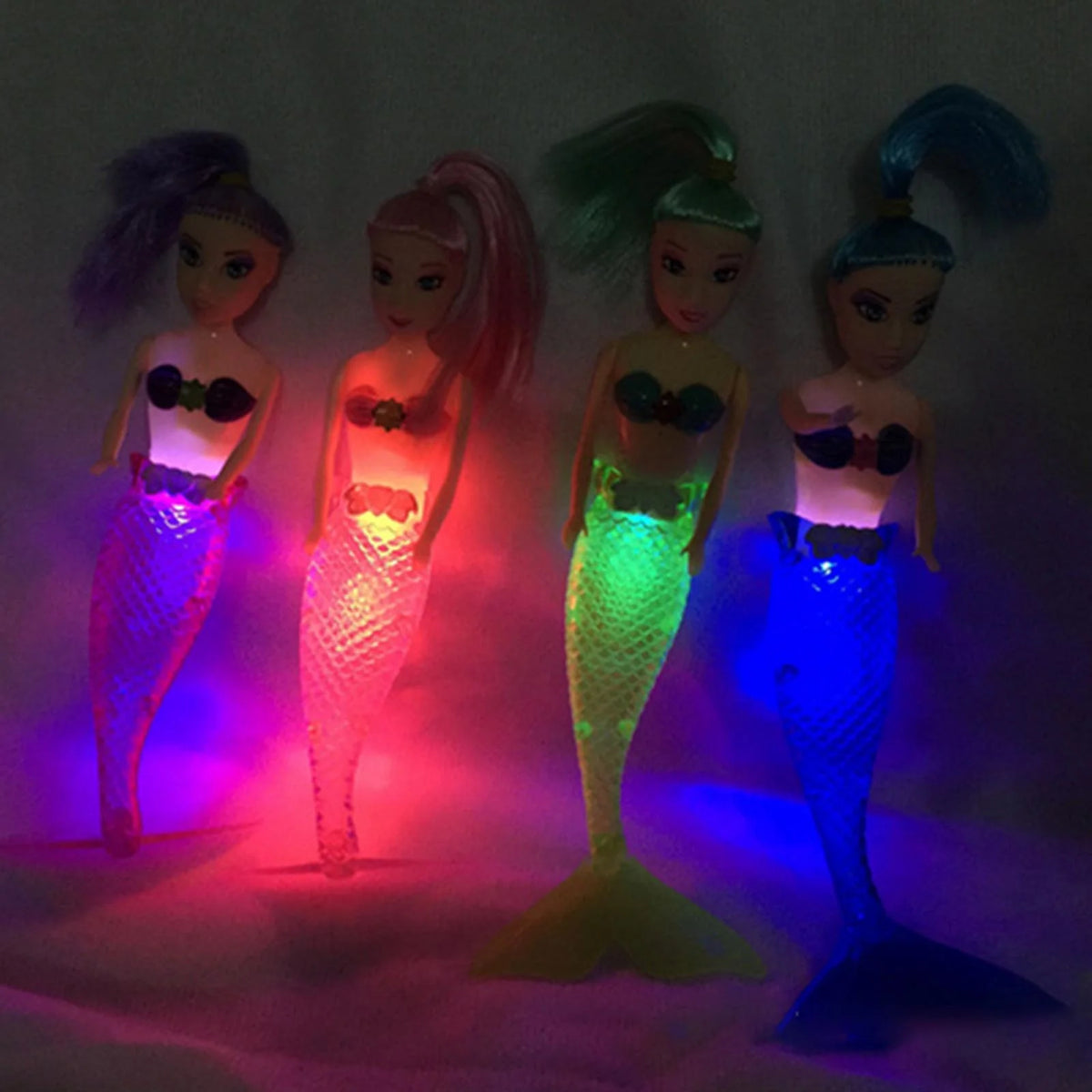 Realistic Mermaid Doll with Lighting Tail Bathtub Toy U35216