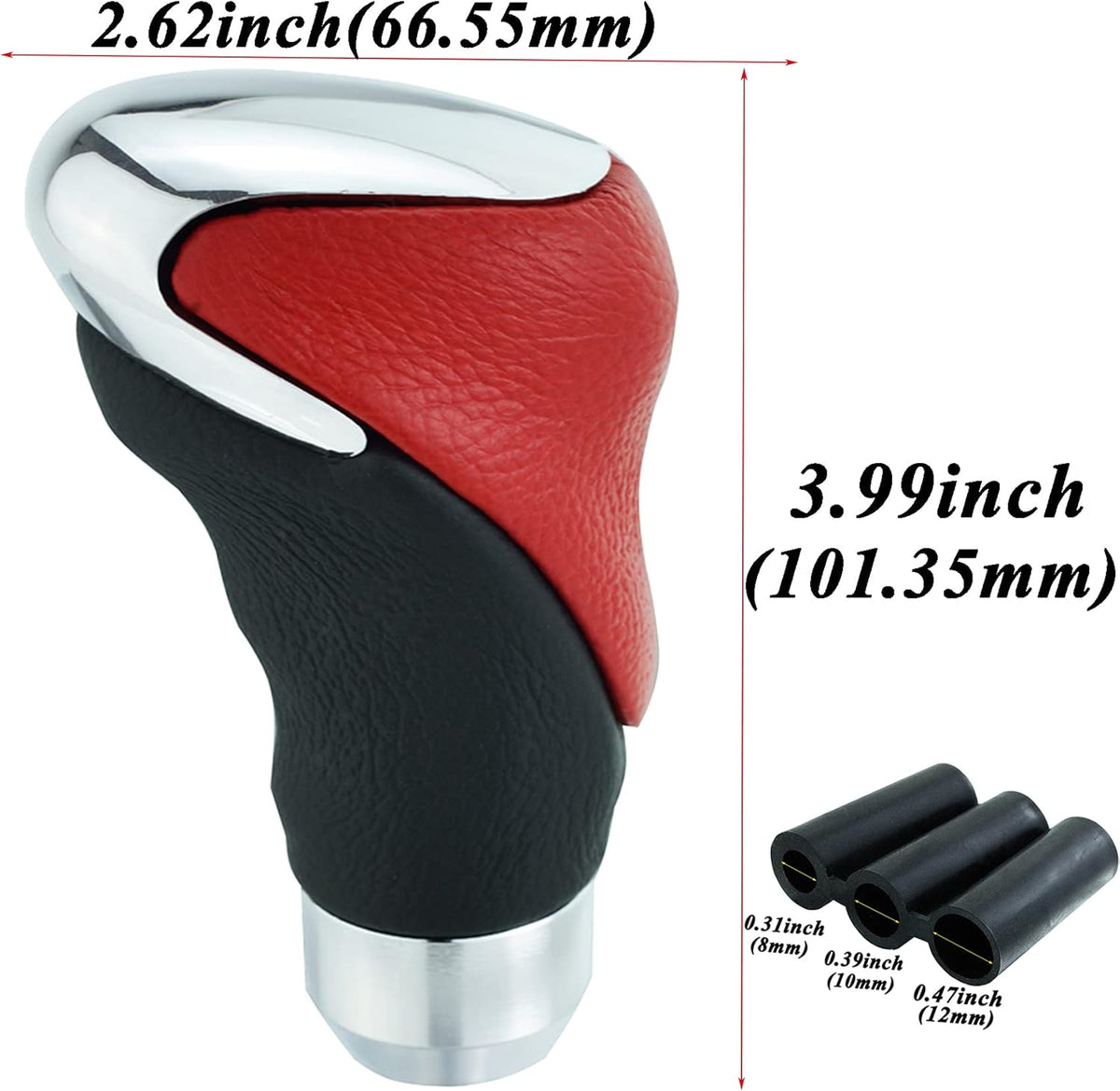 Red Leather Shift Knob T61477