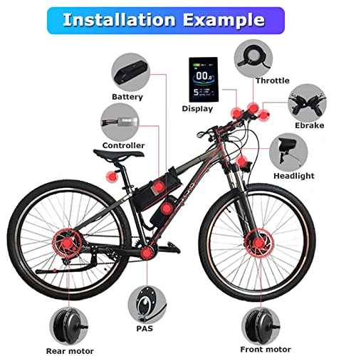 48V 1000W Rear Wheel Electric Bicycle Hub Motor Kit V78768