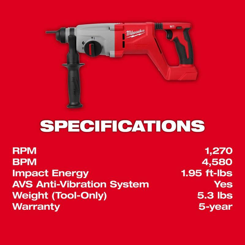 18V Brushless Cordless SDS-Plus Rotary Hammer N836322