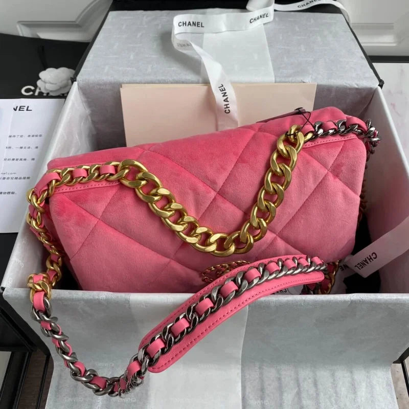 Large Velvet Flap Bag J80334