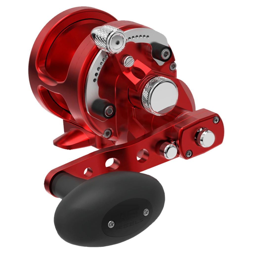 Red 2-Speed Lever Drag Casting Reel Q5828