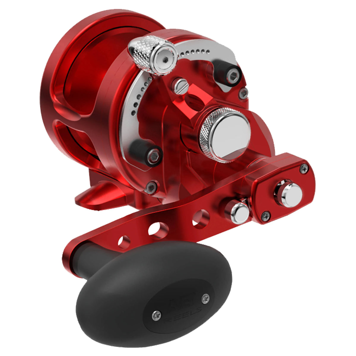 Red 2-Speed Lever Drag Casting Reel Q5828