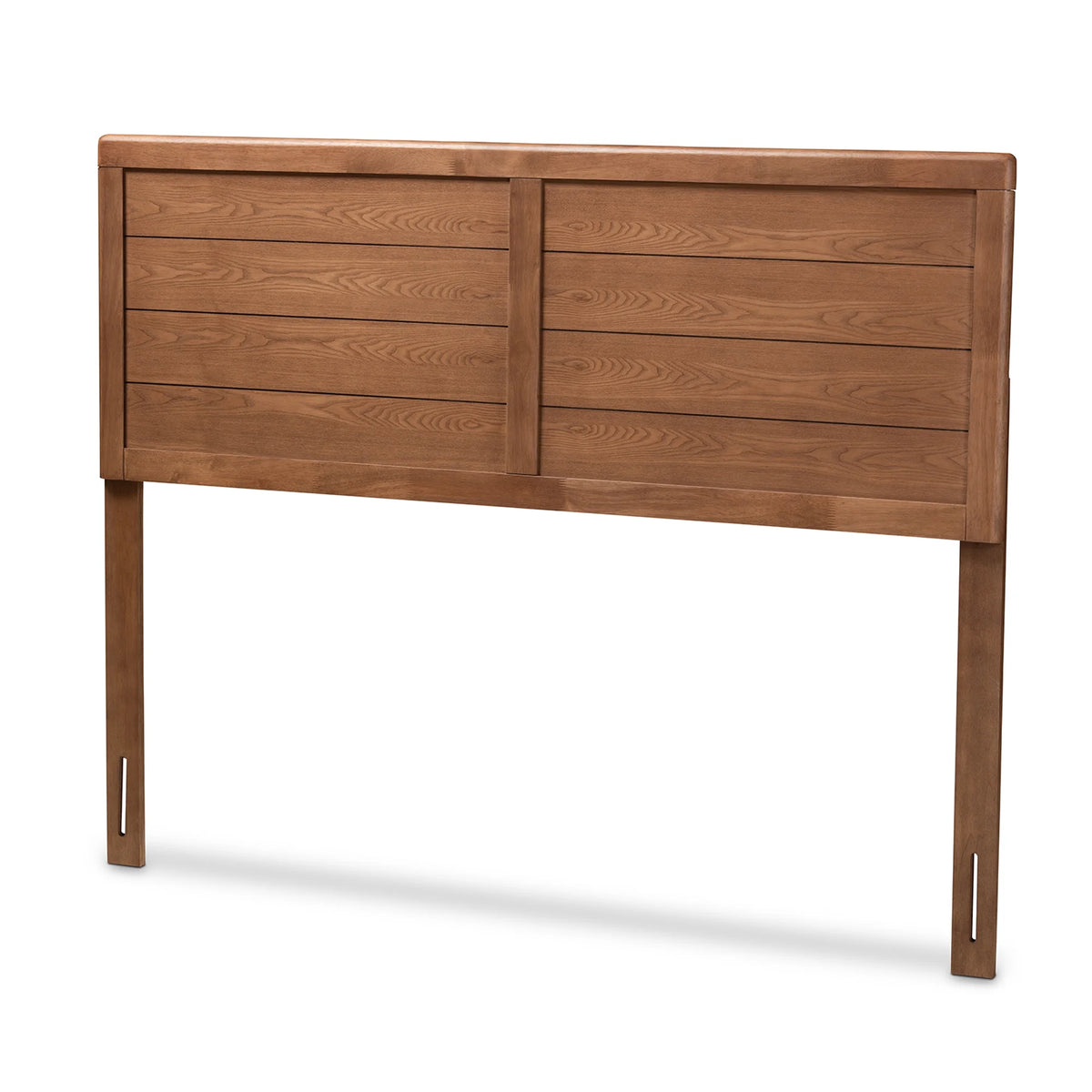 Walnut Brown Finished Wood Full Size Headboard U64567