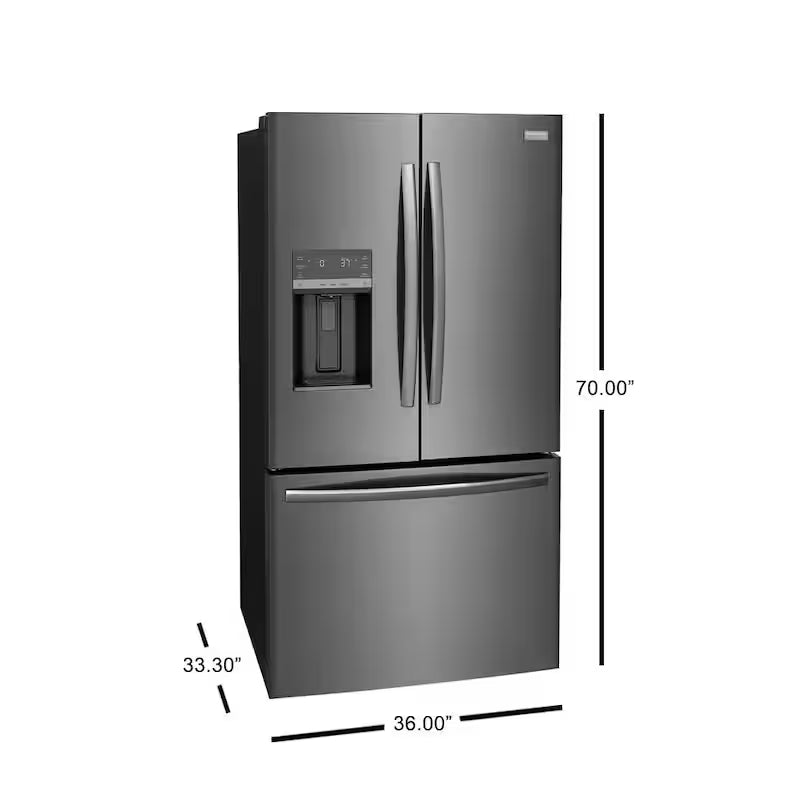 27.8 cu. ft. Black Stainless Steel French Door Refrigerator E520
