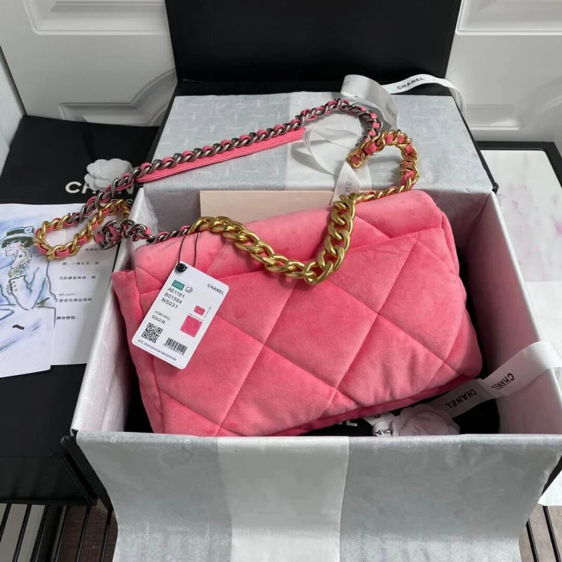 Large Velvet Flap Bag J80334