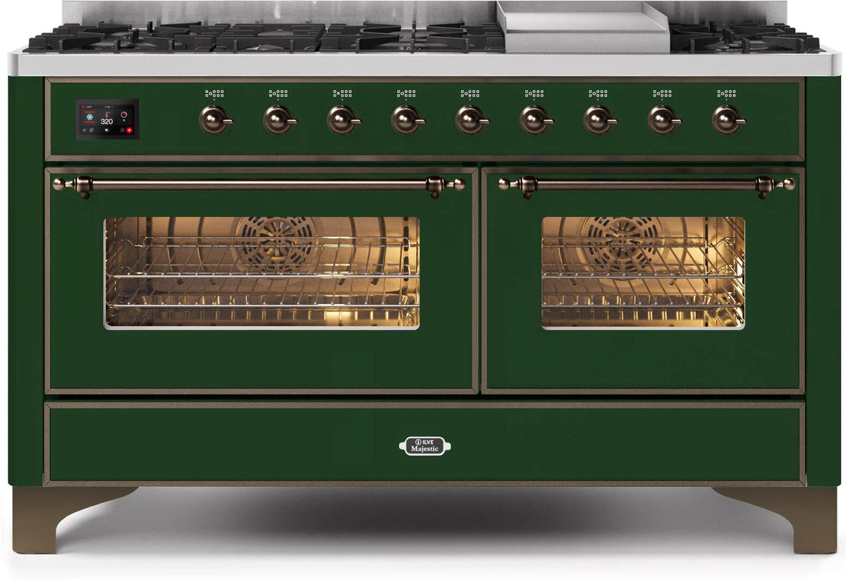 Emerald Green Dual Fuel Propane Gas Range F6268