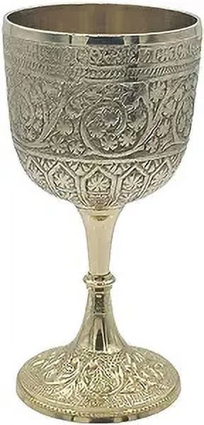 Vintage Brass Goblet Chalice Pack of 1 S7508