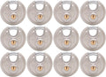 Stainless Steel Disc Padlock, Same Key Open, 2-3/4" (70mm), 12 B753