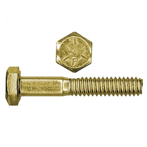 5/8 inch x 3-1/4 inch Hex Cap Screw Grade 5 Zinc Yellow Plated Steel 25 pcs W155