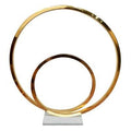 Metal Sculpture Marble Base R939