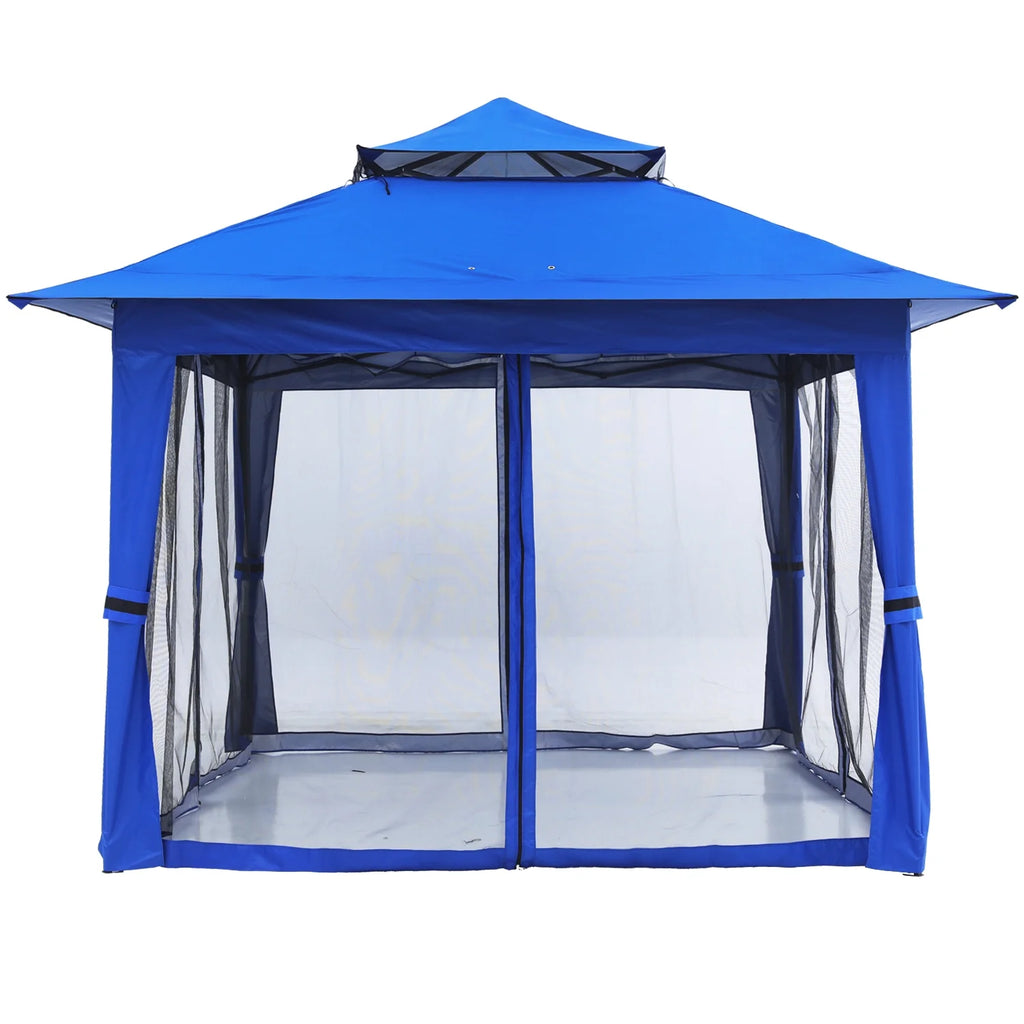 13'x13' Pop up Gazebo Canopy with Mosquito Netting S852683
