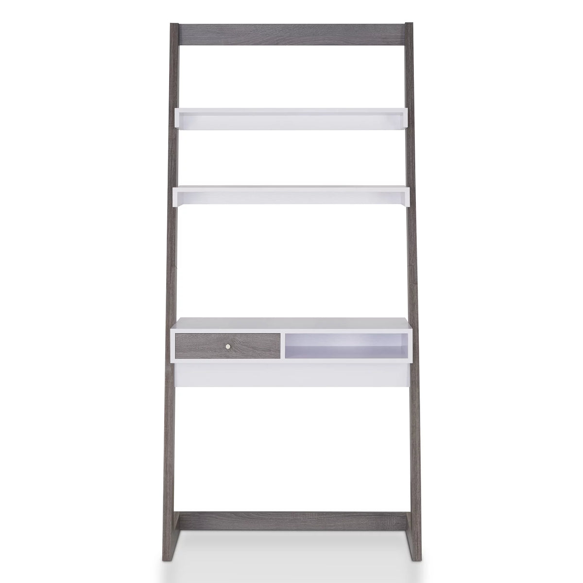 Leaning Writing Desk with Shelves R94752