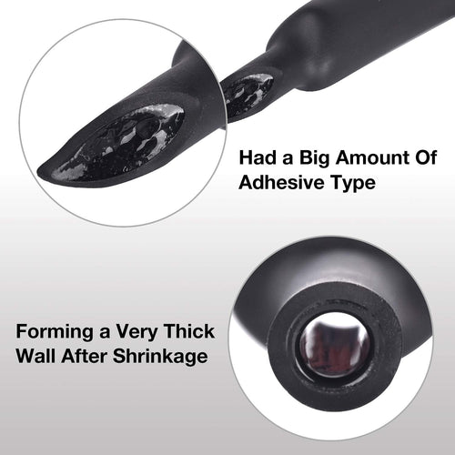 1.5 Inch 3:1 Waterproof Adhesive Lined Heat Shrink Tubing, 4 Ft Black X32200