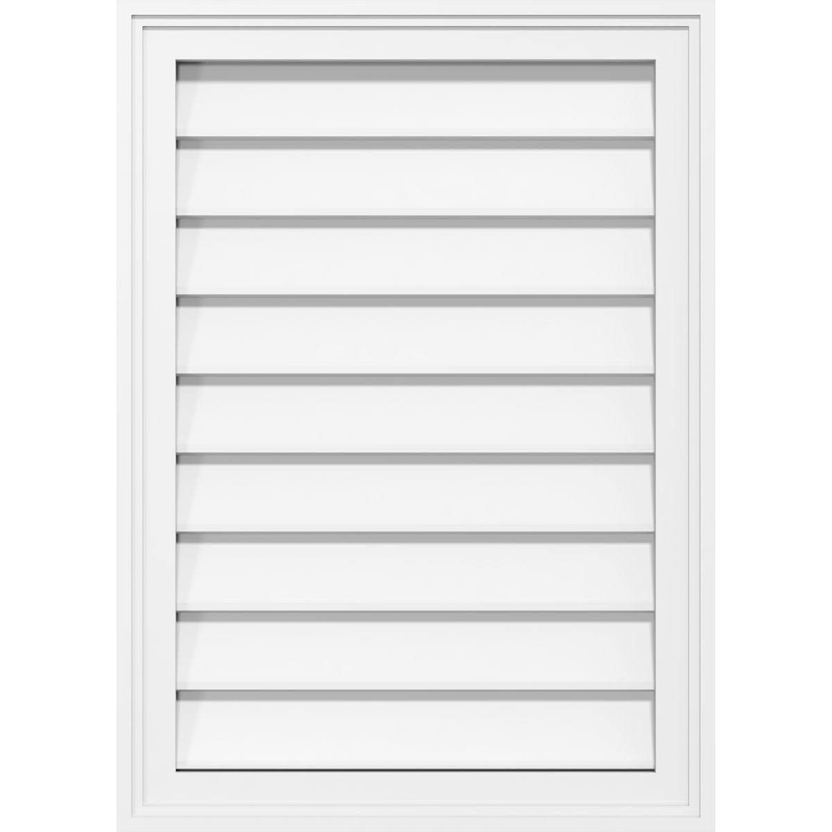 PVC Vertical Surface Mount Gable Vent with Brickm K732306