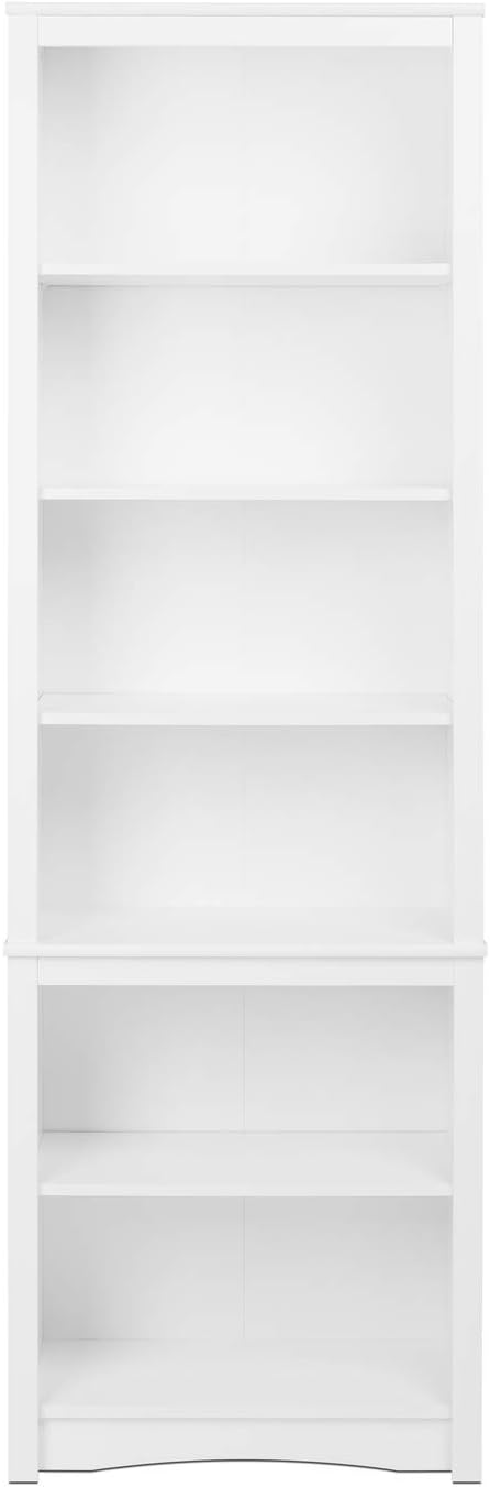 White Tall Bookcase Z63778