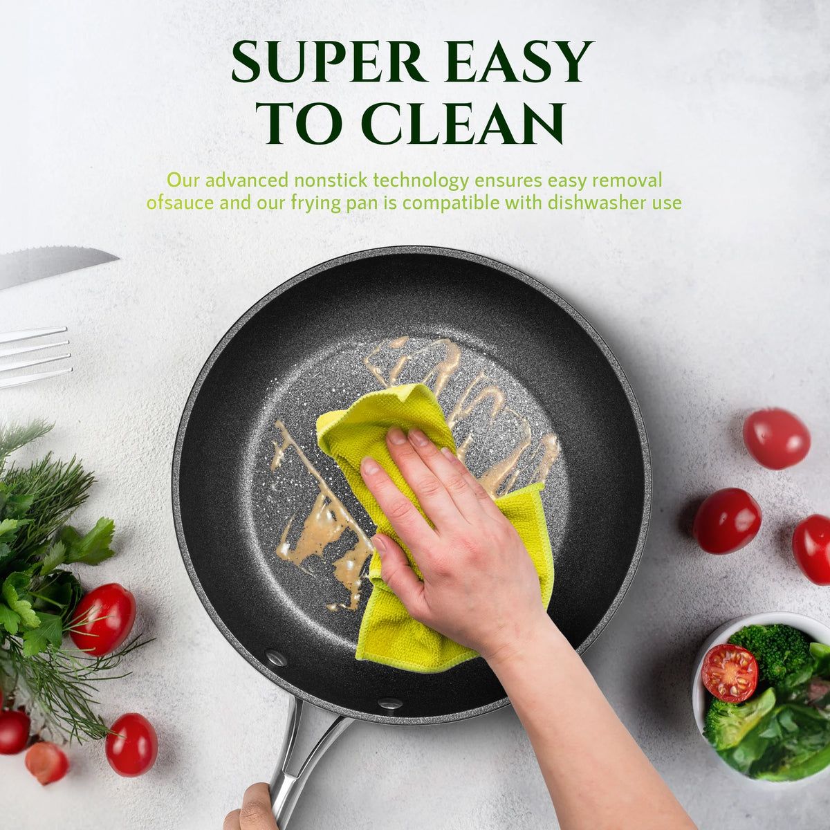 12" Nonstick Hard Anodized Fry Pan W535