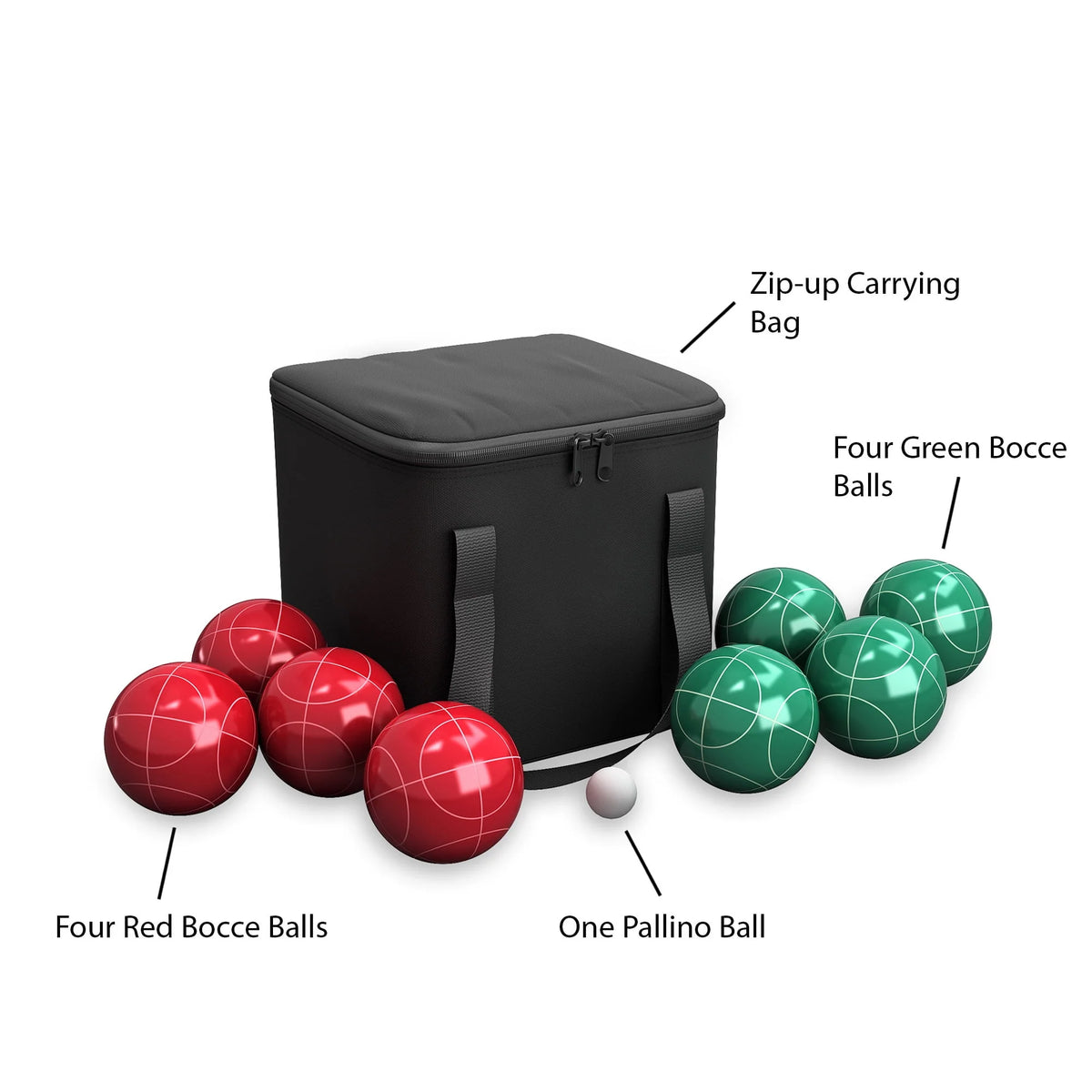 Bocce Ball Set with Carrying Case K2917