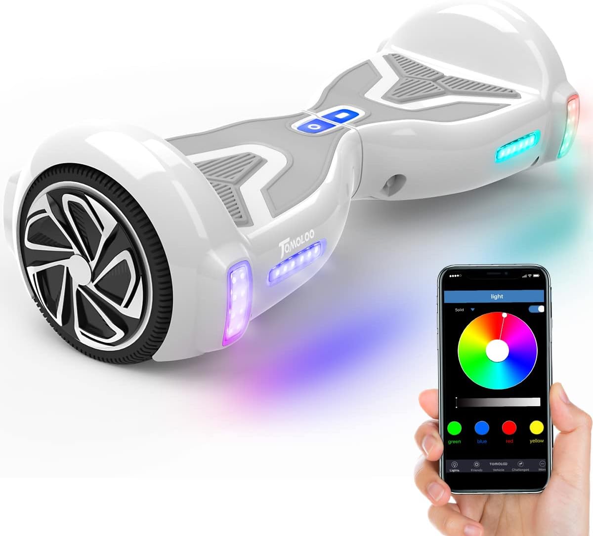 6.5" Wheel Self-Balancing Scooter with Bluetooth Speaker and LED Lights S7288