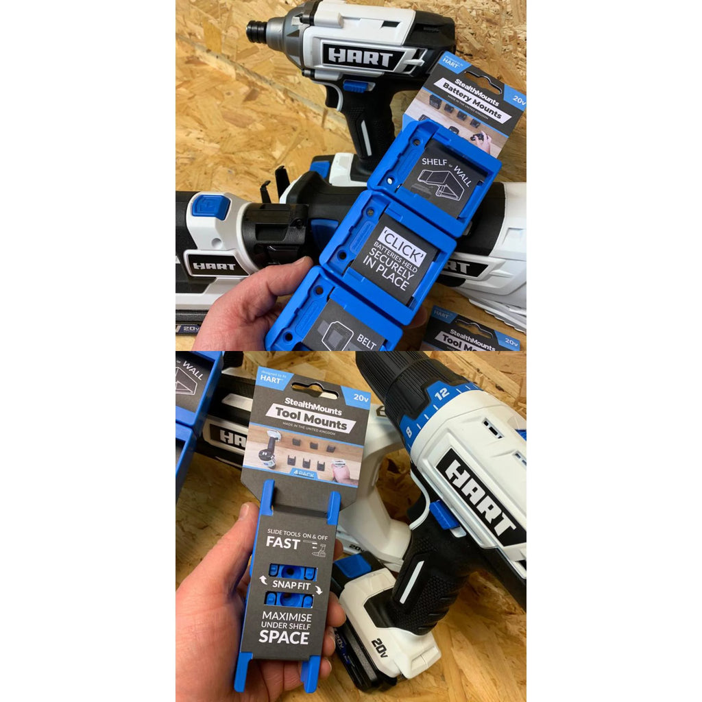 Blue Tool & Battery Mount Bundle L6345