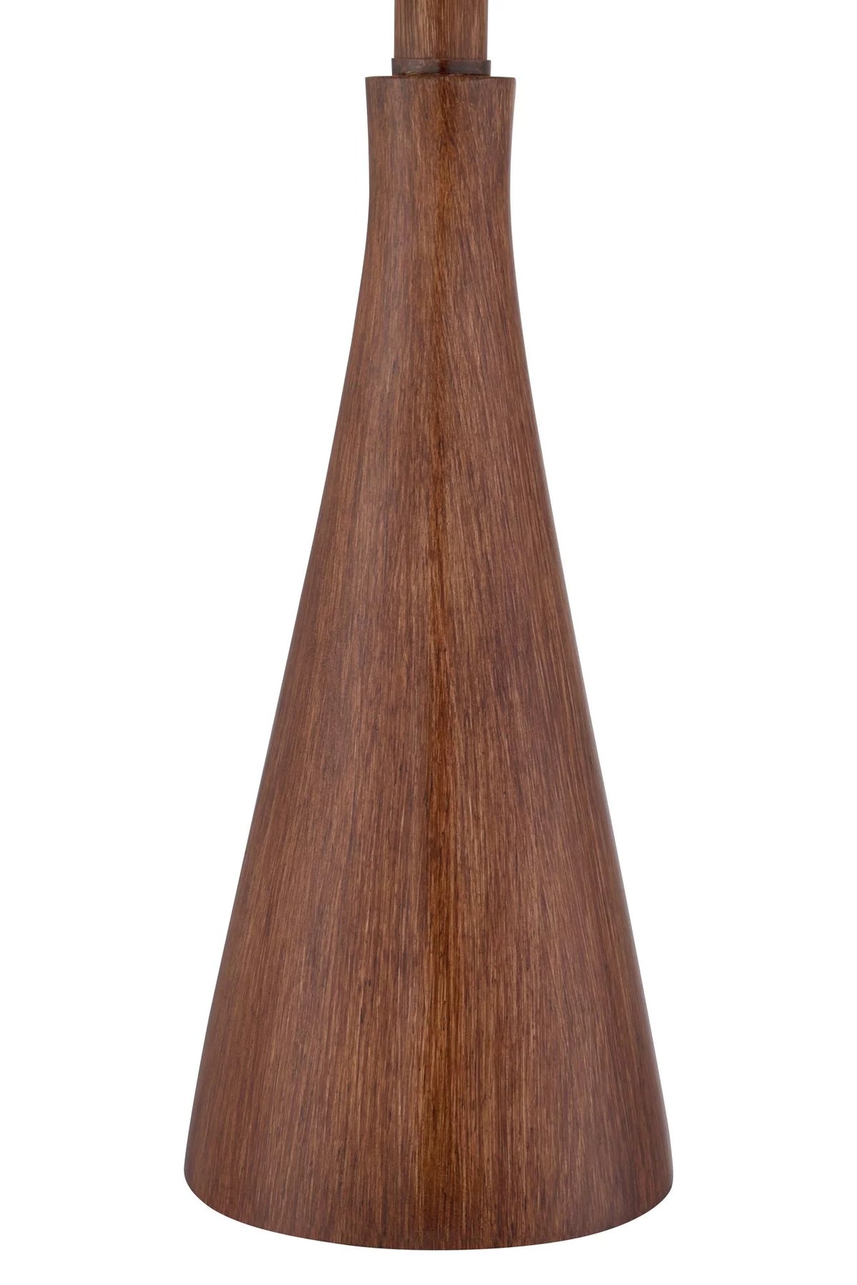 Set of 2 Brown Wood Finish Accent Table Lamps W4146