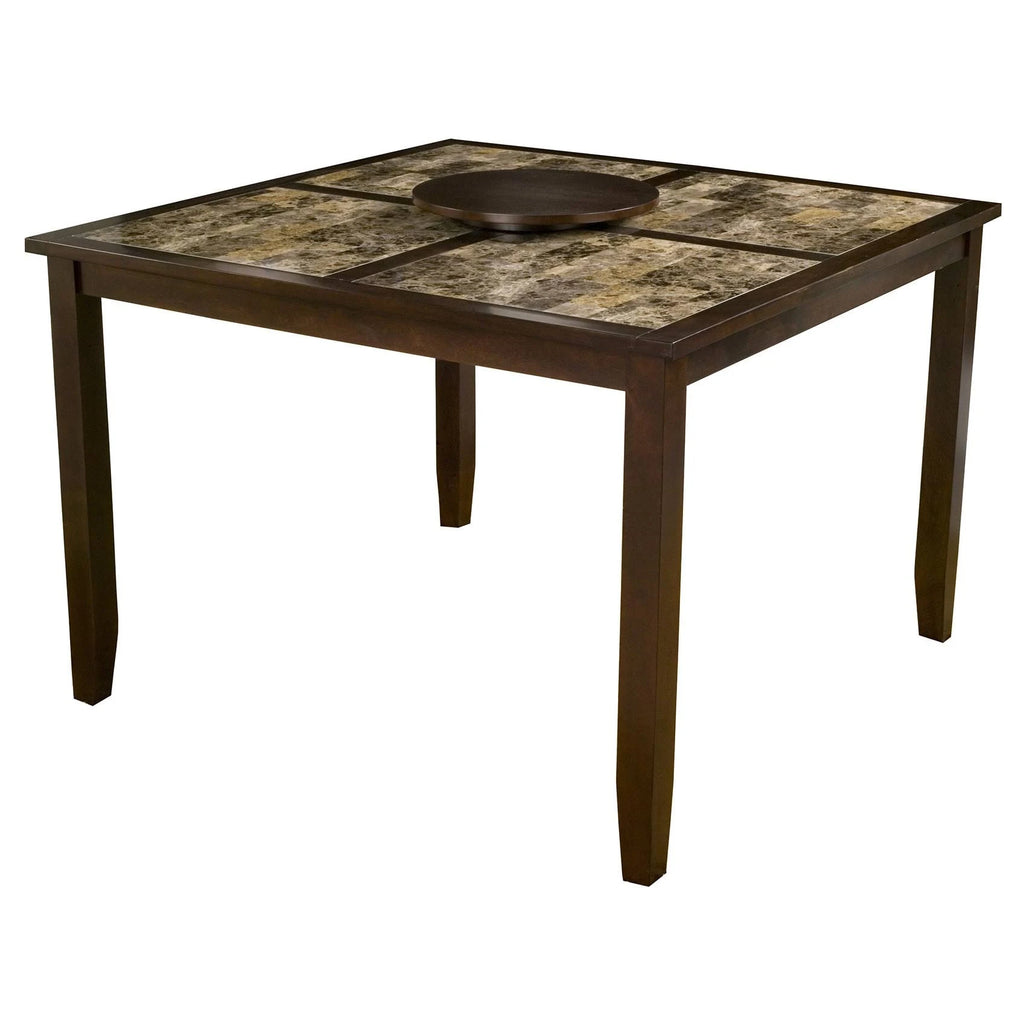 Espresso Faux Marble Pub Table Y72438