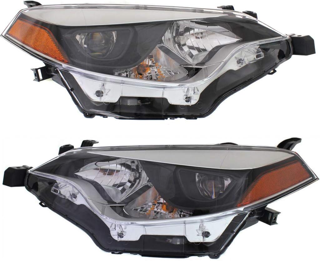 Toyota Corolla Headlight 2014 2015 2016 Pair J7652