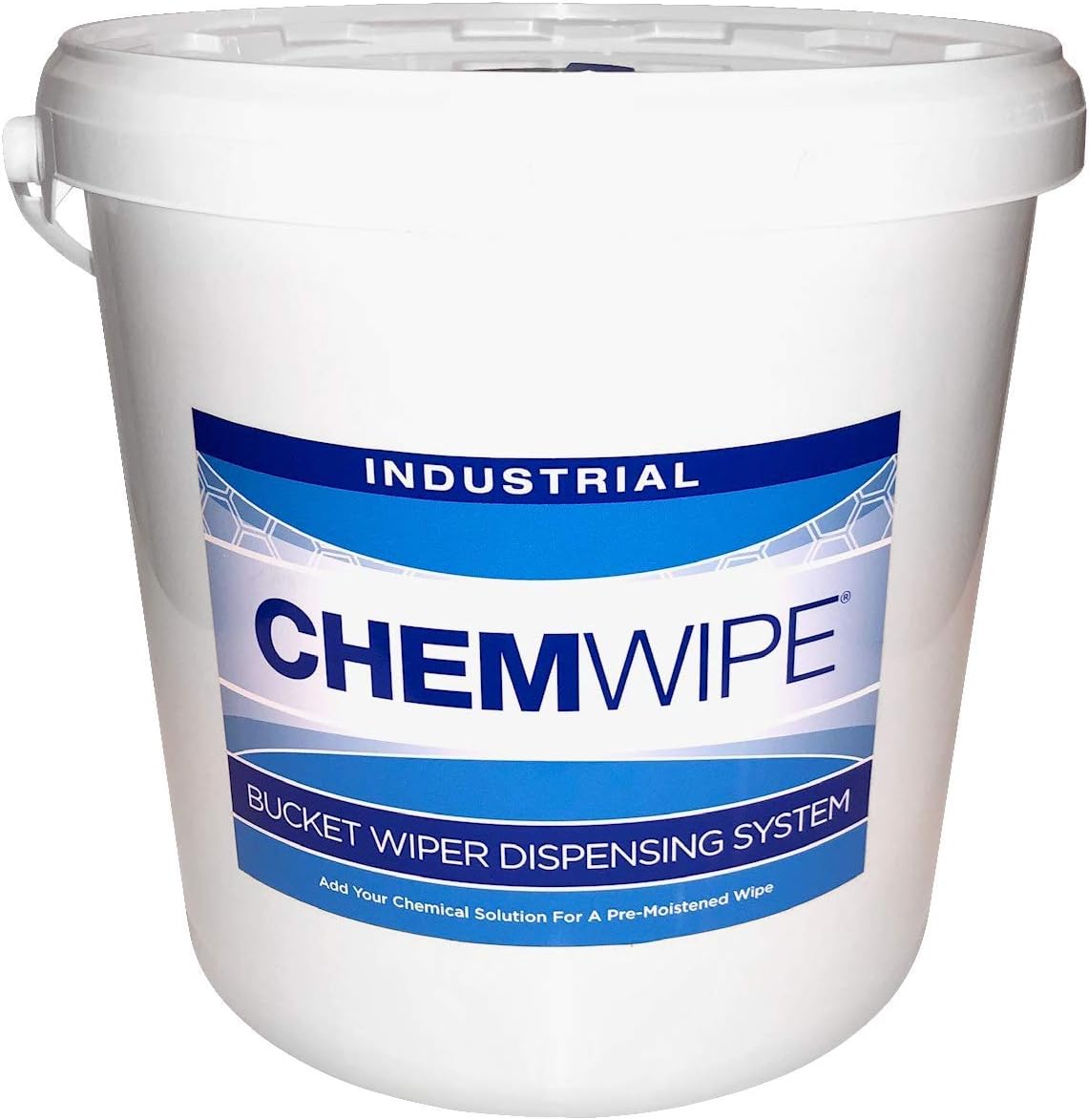 Industrial Pull Wipes with No-Splash Bucket, Perforated & Heavy Duty, 9" x 12" x 275 Sheets, 3 Rolls, 1 Bucket, Pack of 2 O735873
