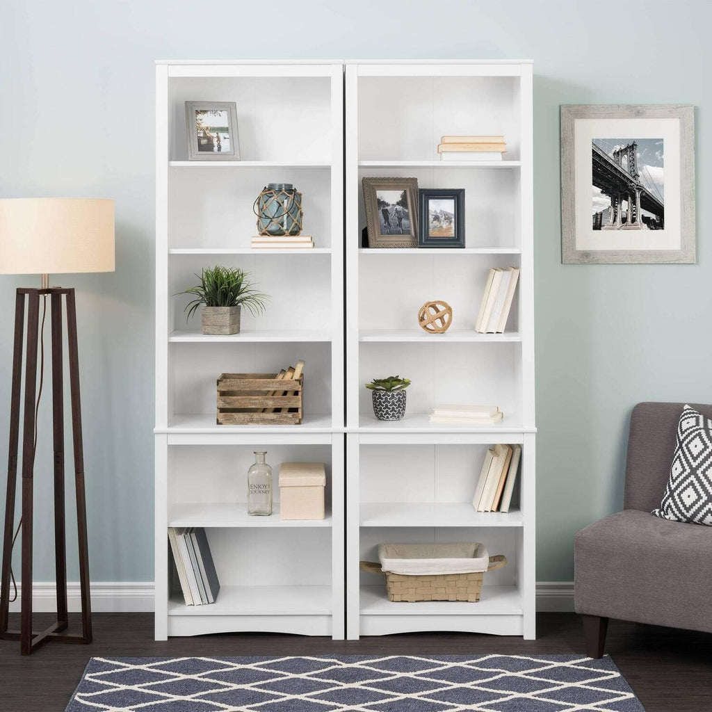 White Tall Bookcase Z63778