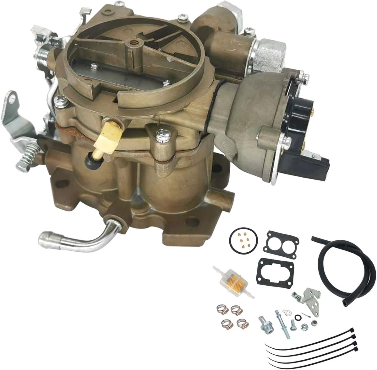 Marine Carburetor Replacement for Rochester 2 Barrel Mercarb V8 5.0L 305 5.7L 350 Mercruiser Engine with Electric Choke A913