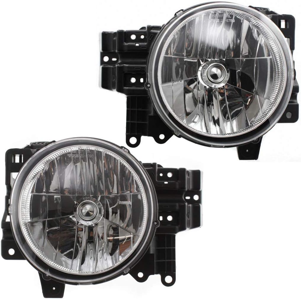 Headlight Assembly Pair with Bulbs W1298