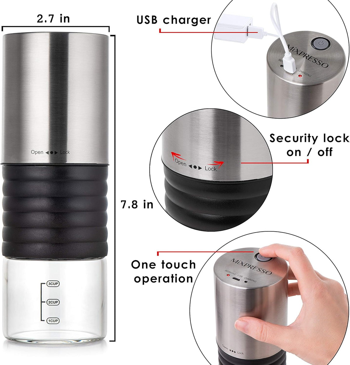 Electric Coffee Grinder B44165