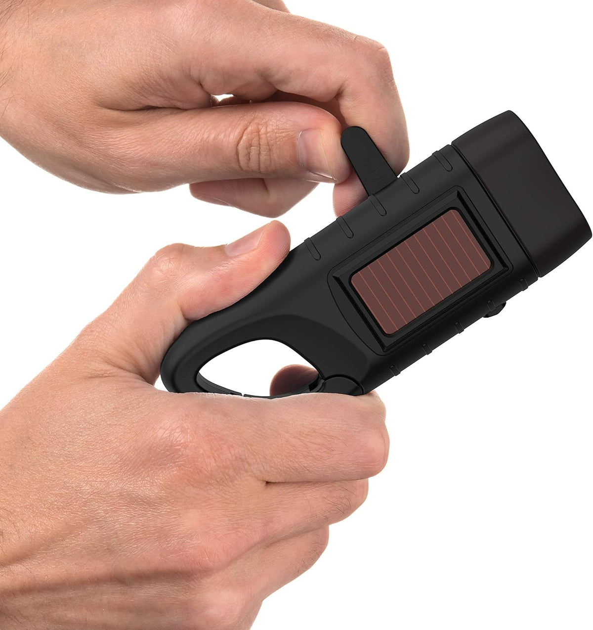 Rechargeable Flashlight with Solar Power & Hand Crank, High Lumen LEDs, 4 Pack J224