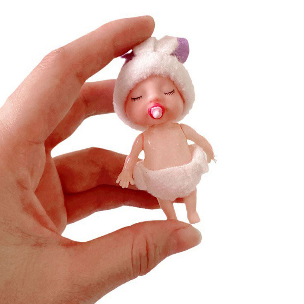 1Pc Simulated Mini Rabbit Dolls Dollhouse Accessories L914