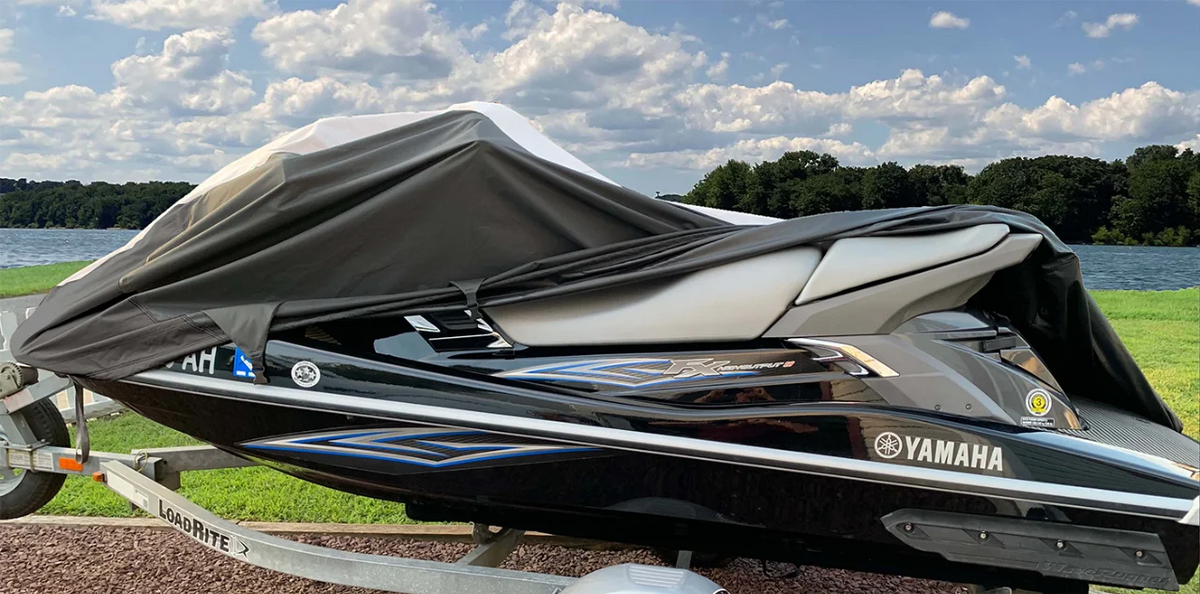 JETSKI Cover Compatible for Yamaha Wave Runner III / III GP Jet Ski PWC Cover 2 Seater A68088