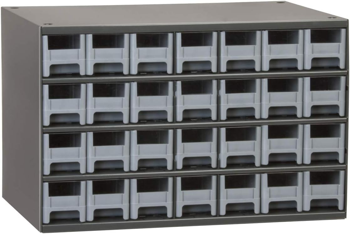 28-Drawer Steel Storage Cabinet, Gray Blue Z9898
