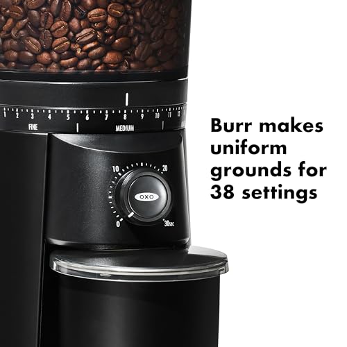 Matte Black Conical Burr Coffee Grinder L242277