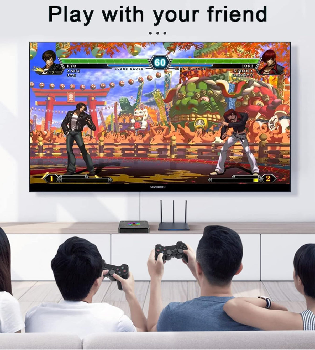 38000 in 1 Arcade Game Console with 2.4G Wireless Controllers HDMI Output 64G O6820
