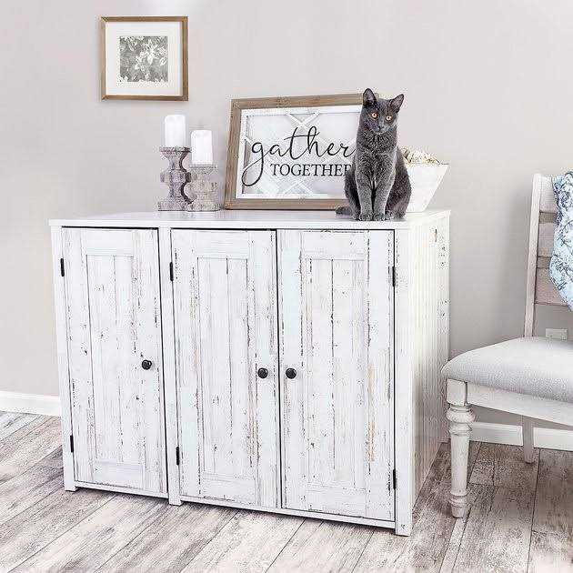 Cat Litter Box Credenza Cat Cabinet C2444