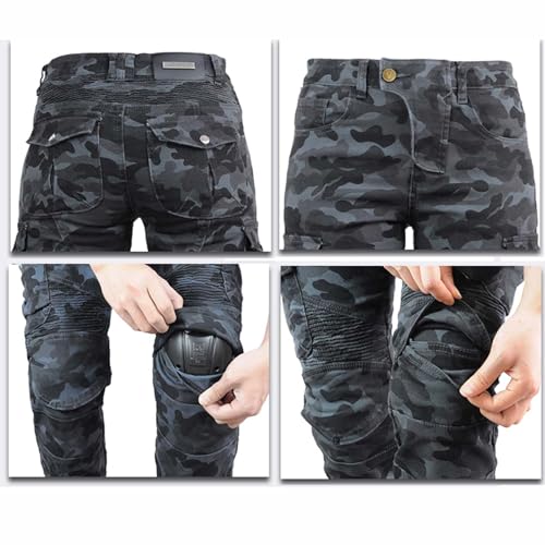 Women's Motorcycle Riding Pants with CE Armored O42535