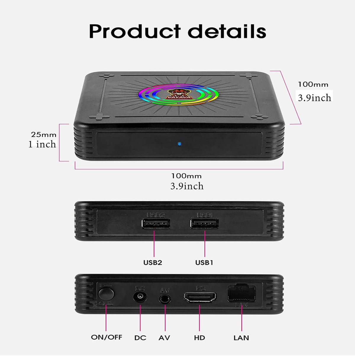 38000 in 1 Arcade Game Console with 2.4G Wireless Controllers HDMI Output 64G O6820
