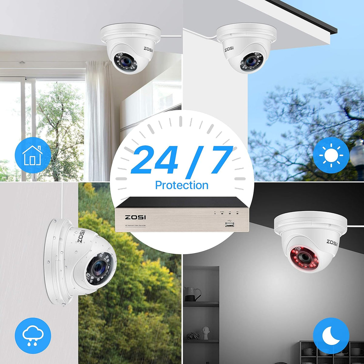 8CH 5MP PoE Security Camera System with 2TB HDD G58514