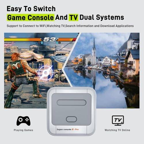Retro Game Console with 2 Wireless Controllers T82026